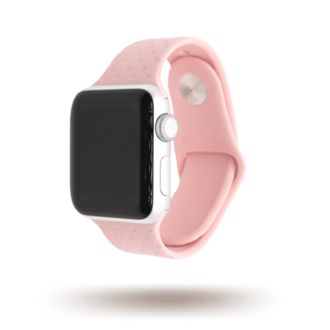 Black White Pink Color Blocks Apple Watch Band by speckled