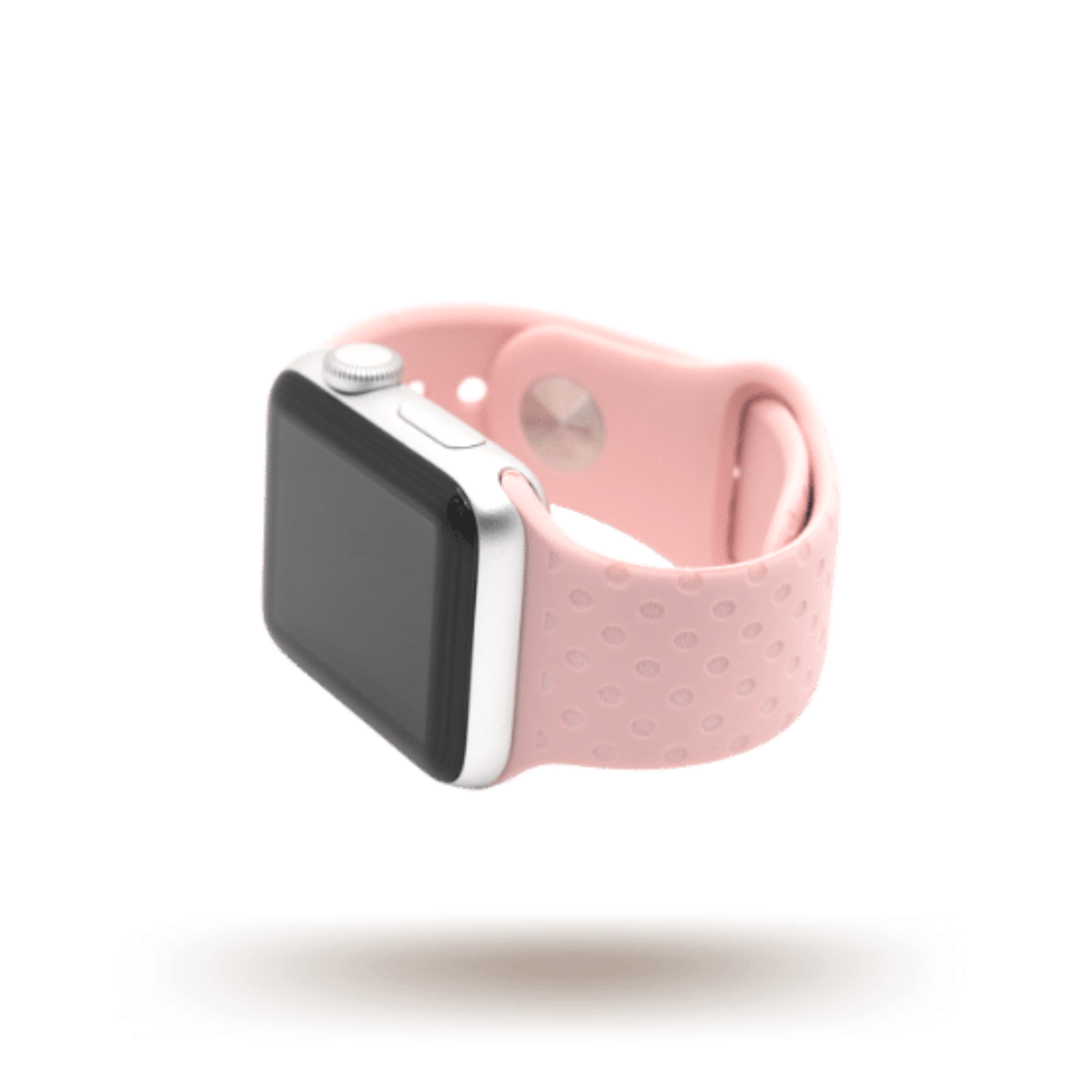 Black White Pink Color Blocks Apple Watch Band by speckled