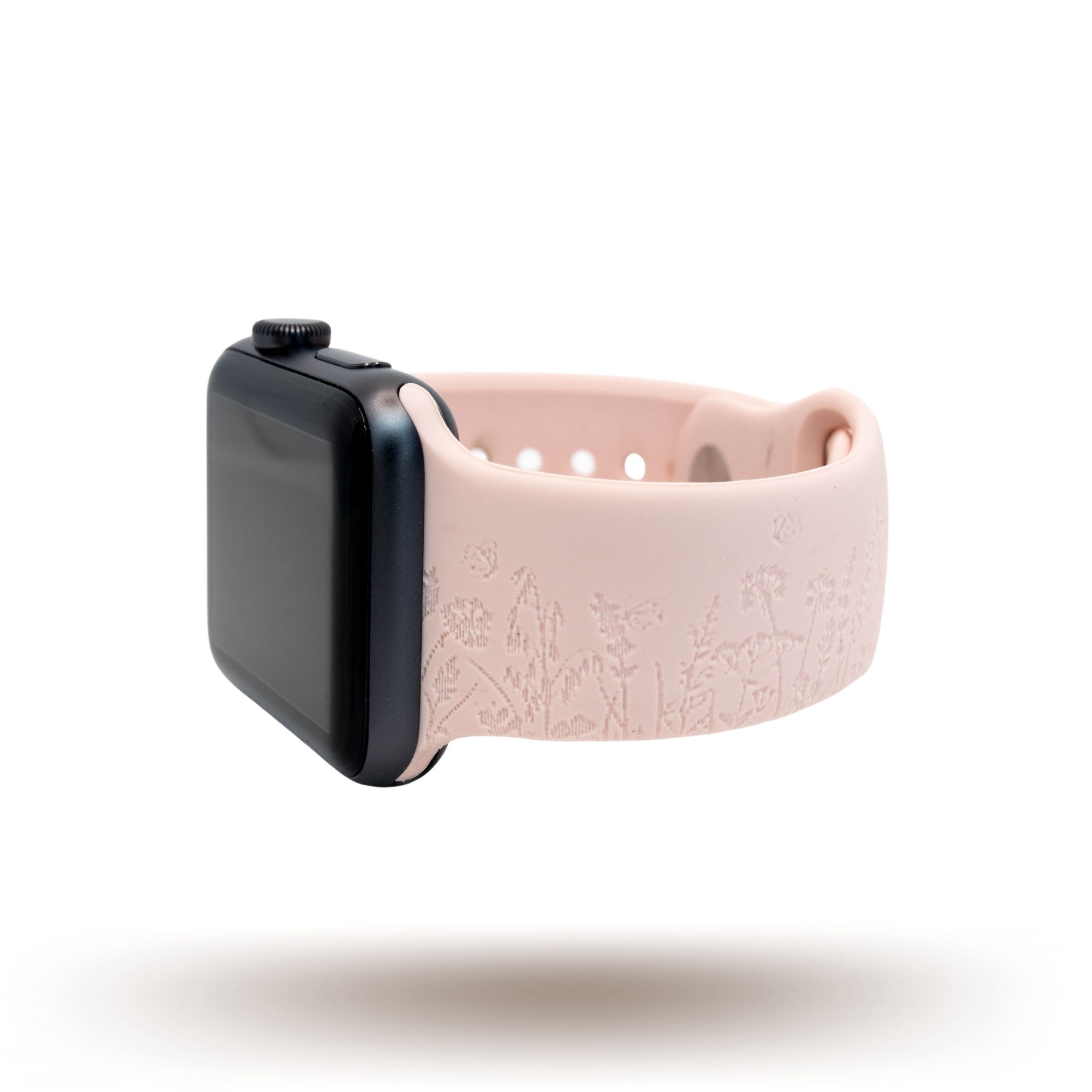 Prairie Wildflowers Etched Silicone Band for Apple Watch - Dót Outfitters