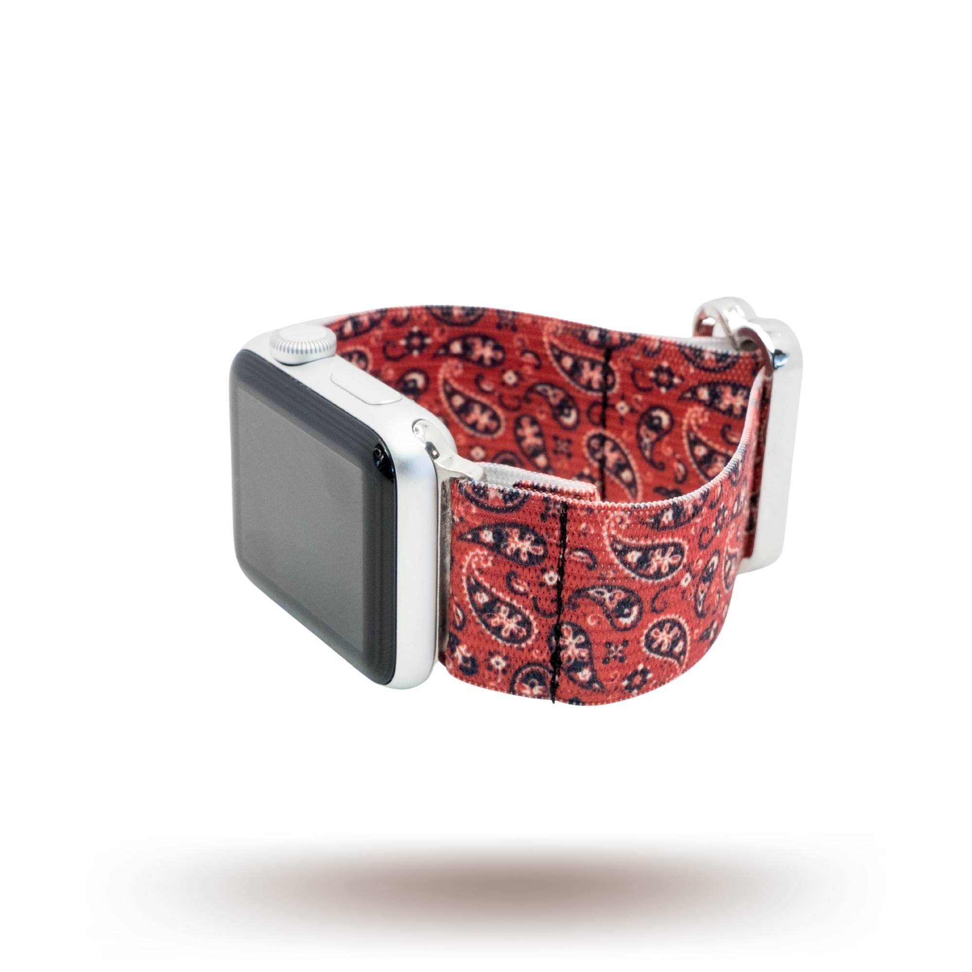 Red and Pink Boho Adjustable Fabric Apple Watch Band